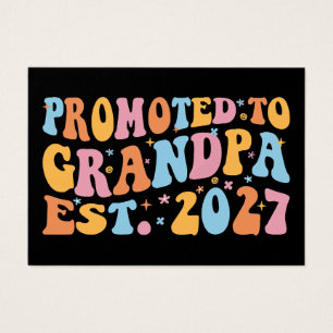 Promoted To Grandpa Est 2027 New Papa