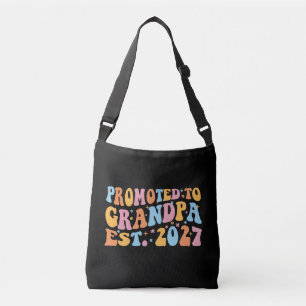 Promoted To Grandpa Est 2027 New Papa Crossbody Bag