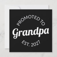Promoted To Grandpa Est 2027 New Papa I