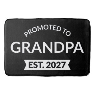 Promoted To Grandpa Est 2027 New Papa II Bath Mat