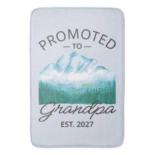 Promoted To Grandpa Est 2027 New Papa VI Bath Mat