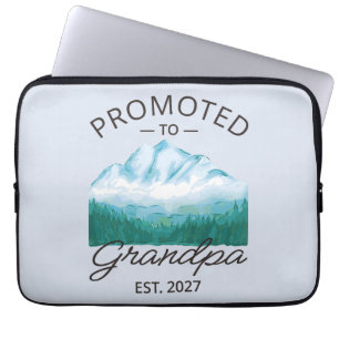 Promoted To Grandpa Est 2027 New Papa VI Laptop Sleeve