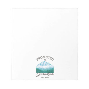 Promoted To Grandpa Est 2027 New Papa VI Notepad
