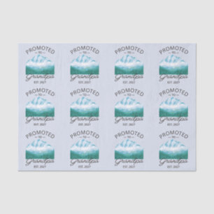 Promoted To Grandpa Est 2027 New Papa VI Tissue Paper