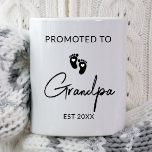 Promoted To Grandpa First Time New Grandparents  Mug