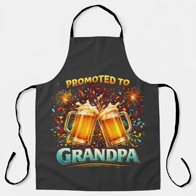 Promoted To Grandpa Future Apron (Front)