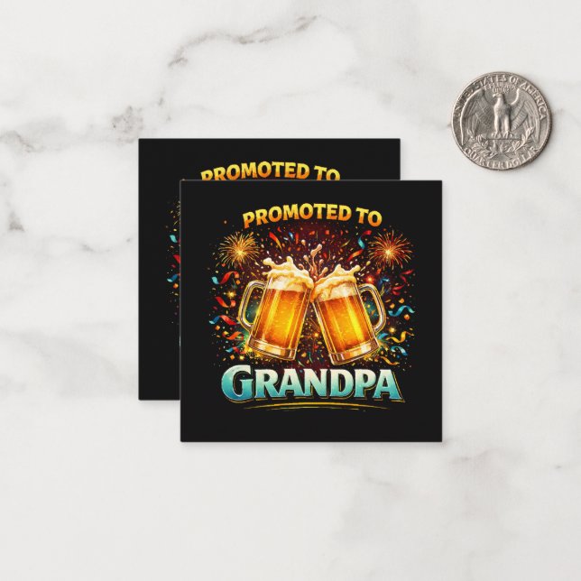 Promoted To Grandpa Future Card (Front/Back In Situ)