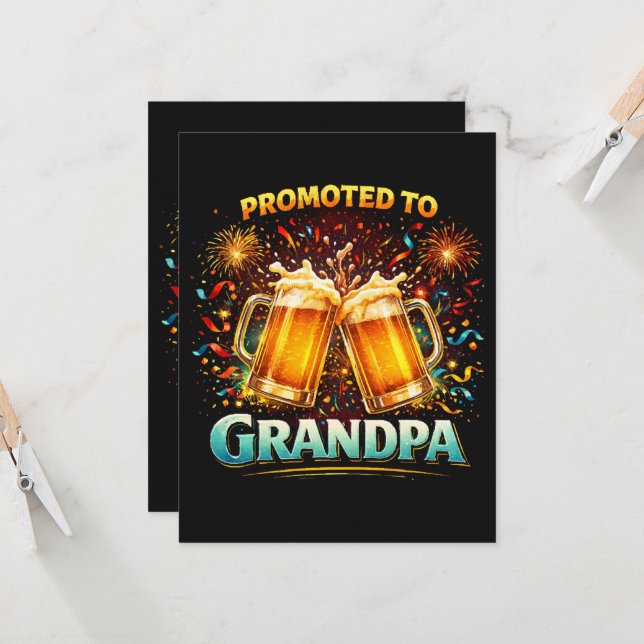 Promoted To Grandpa Future Card (Front/Back In Situ)