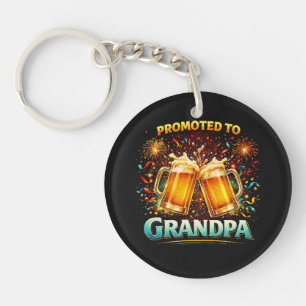 Promoted To Grandpa Future Key Ring