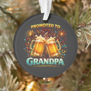 Promoted To Grandpa Future Ornament