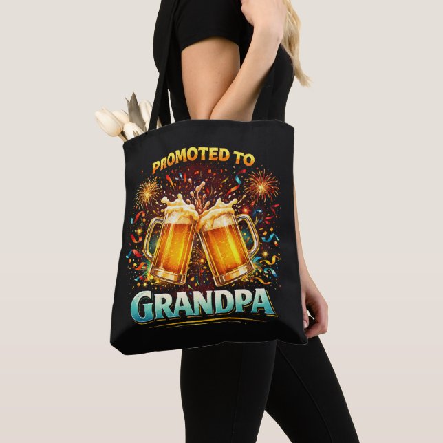 Promoted To Grandpa Future Tote Bag (Close Up)