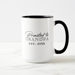 Promoted to Grandpa Gift Mug