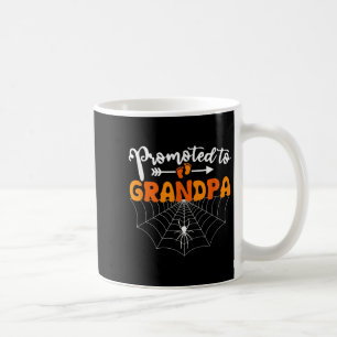 Promoted To Grandpa Halloween Pregnancy Announceme Coffee Mug
