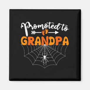 Promoted To Grandpa Halloween Pregnancy Announceme Magnet