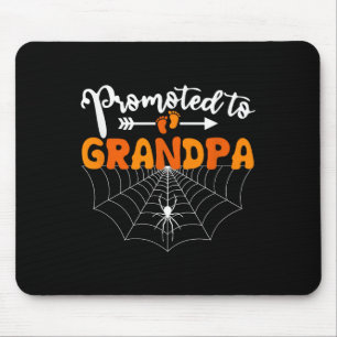 Promoted To Grandpa Halloween Pregnancy Announceme Mouse Pad