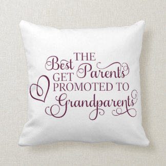 Promoted to Grandparents Pillow