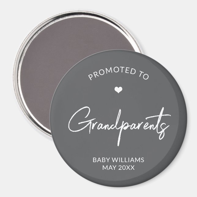 Promoted to Grandparents Pregnancy Announcement Magnet (Front/Back)