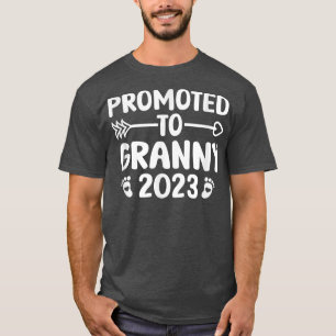 Promoted to Granny 2023 Pregnancy Reveal First tim T-Shirt