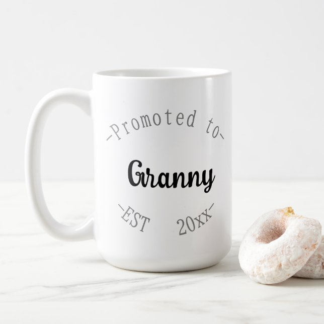 Promoted to Granny Coffee Mug (With Donut)