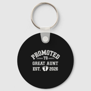 Promoted to great aunt est 2026 from new mum dad key ring