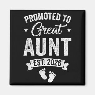Promoted To Great Aunt Est 2026 Pregnancy Announce Magnet