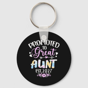 Promoted to Great Auntie 2027 Soon to Be Mum Key Ring