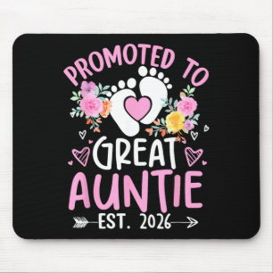 Promoted to Great Auntie Est 2025 Pregnancy Mouse Pad