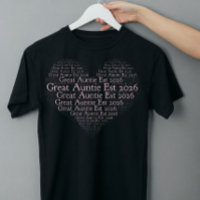 Promoted to Great Auntie Est 2026, Gift for Aunt
