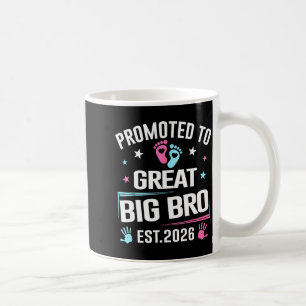 Promoted To Great Big Bro Est 2026 Pregnancy Annou Coffee Mug