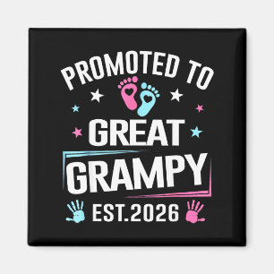 Promoted To Great Grampy Est 2026 Pregnancy Announ Magnet