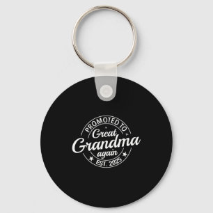 Promoted To Great Grandma Again 2025 Pregnancy Bab Key Ring