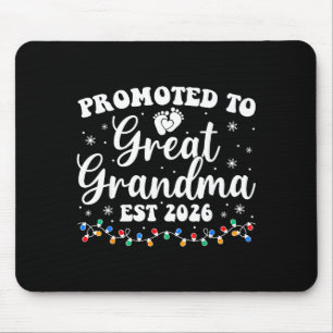 Promoted To Great Grandma Est 2026 First Time New  Mouse Pad