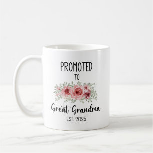 Promoted To Great Grandma Mug 2025, Great Grandma
