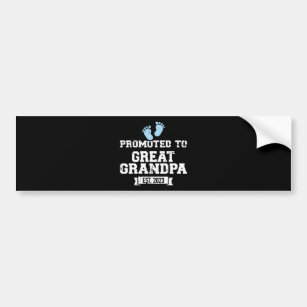Promoted to great grandpa 2023 bumper sticker