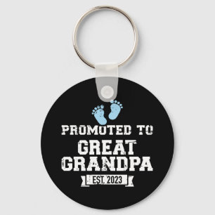 Promoted to great grandpa 2023 key ring