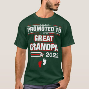 Promoted to Great Grandpa Est 2022 Men First Time  T-Shirt