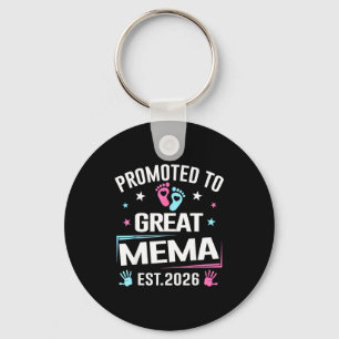 Promoted To Great Mema Est 2026 Pregnancy Announce Key Ring