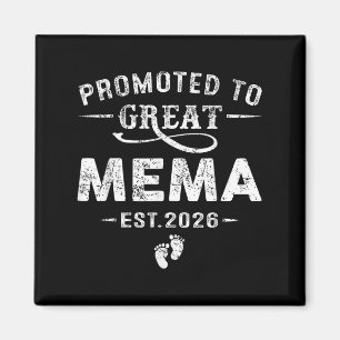 Promoted To Great Mema Est 2026 Pregnancy Announce Magnet