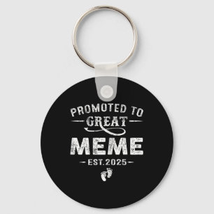 Promoted To Great Meme Est 2025 Pregnancy Announce Key Ring