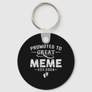 Promoted To Great Meme Mothers Day First Time Mum  Key Ring