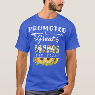 Promoted to Great Mimi Est 2023 Floral First Time T-Shirt