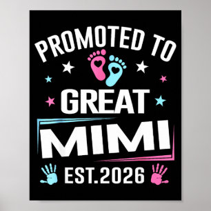 Promoted To Great Mimi Est 2026 Pregnancy Announce Poster