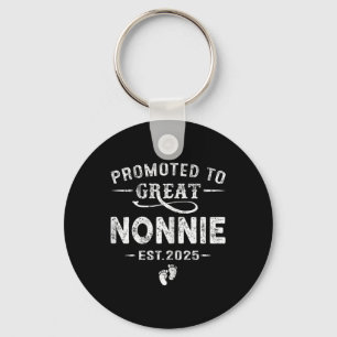 Promoted To Great Nonnie Est 2025 Pregnancy Announ Key Ring