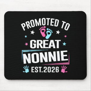 Promoted To Great Nonnie Est 2026 Pregnancy Announ Mouse Pad