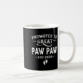 Promoted To Great Paw Paw Est 2026 Pregnancy Annou Coffee Mug