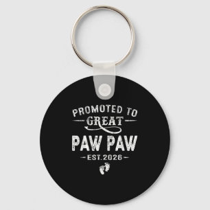 Promoted To Great Paw Paw Est 2026 Pregnancy Annou Key Ring