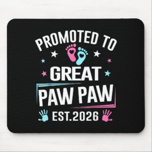 Promoted To Great Paw Paw Est 2026 Pregnancy Annou Mouse Pad
