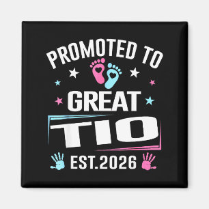Promoted To Great Tio Est 2026 Pregnancy Announcem Magnet