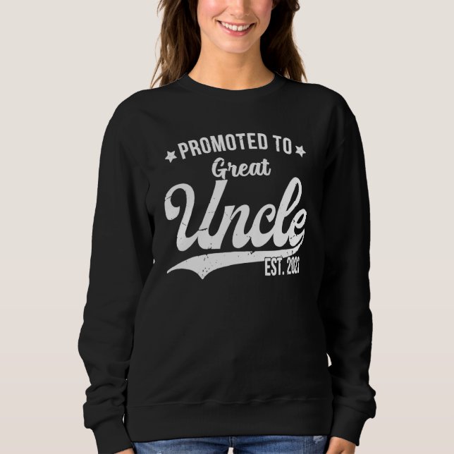 Promoted To Great Uncle 2023 Soon To Be Pregnancy Sweatshirt (Front)