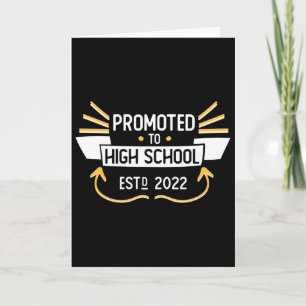 Promoted To High School Graduation 2026 Funny Stud Card